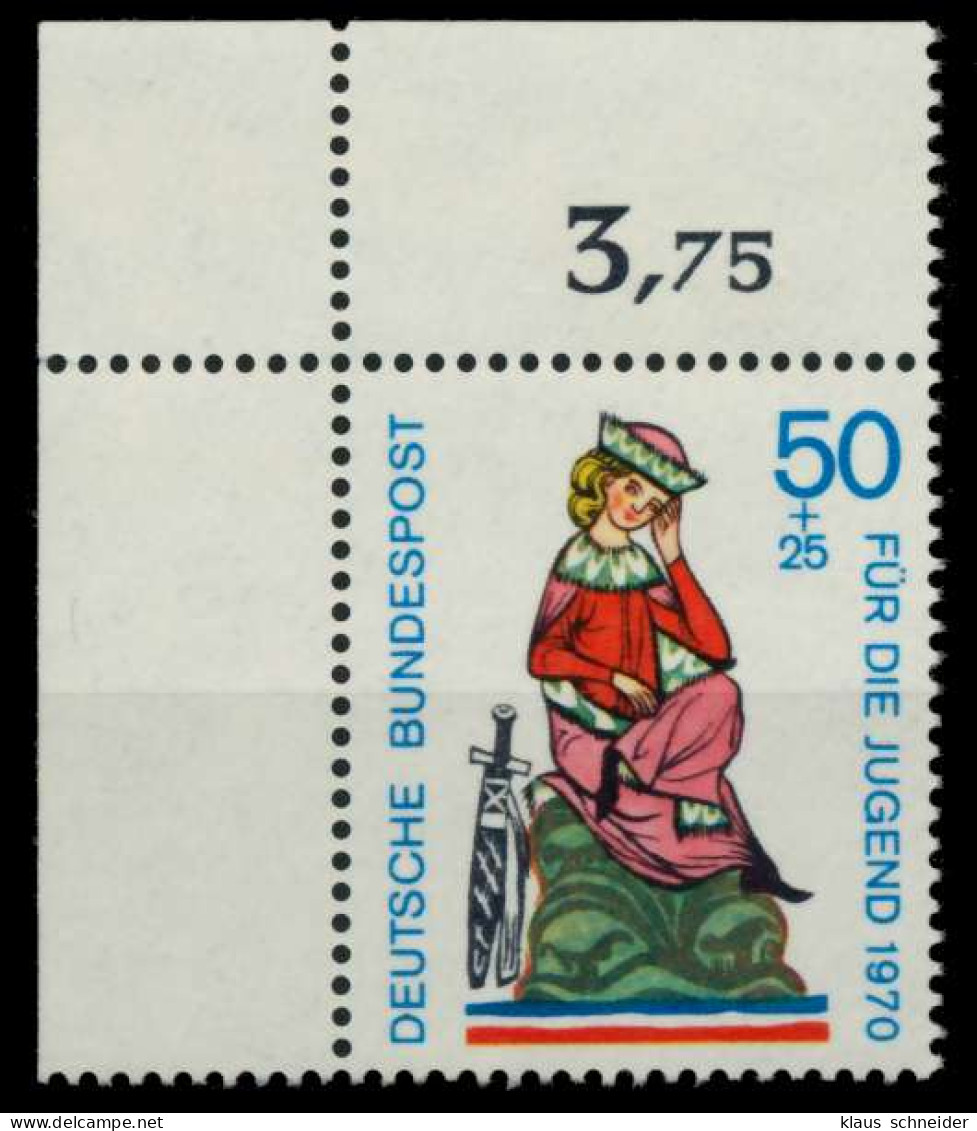 BRD 1970 Nr 615 Postfrisch ECKE-OLI X8CDA1A - Ongebruikt