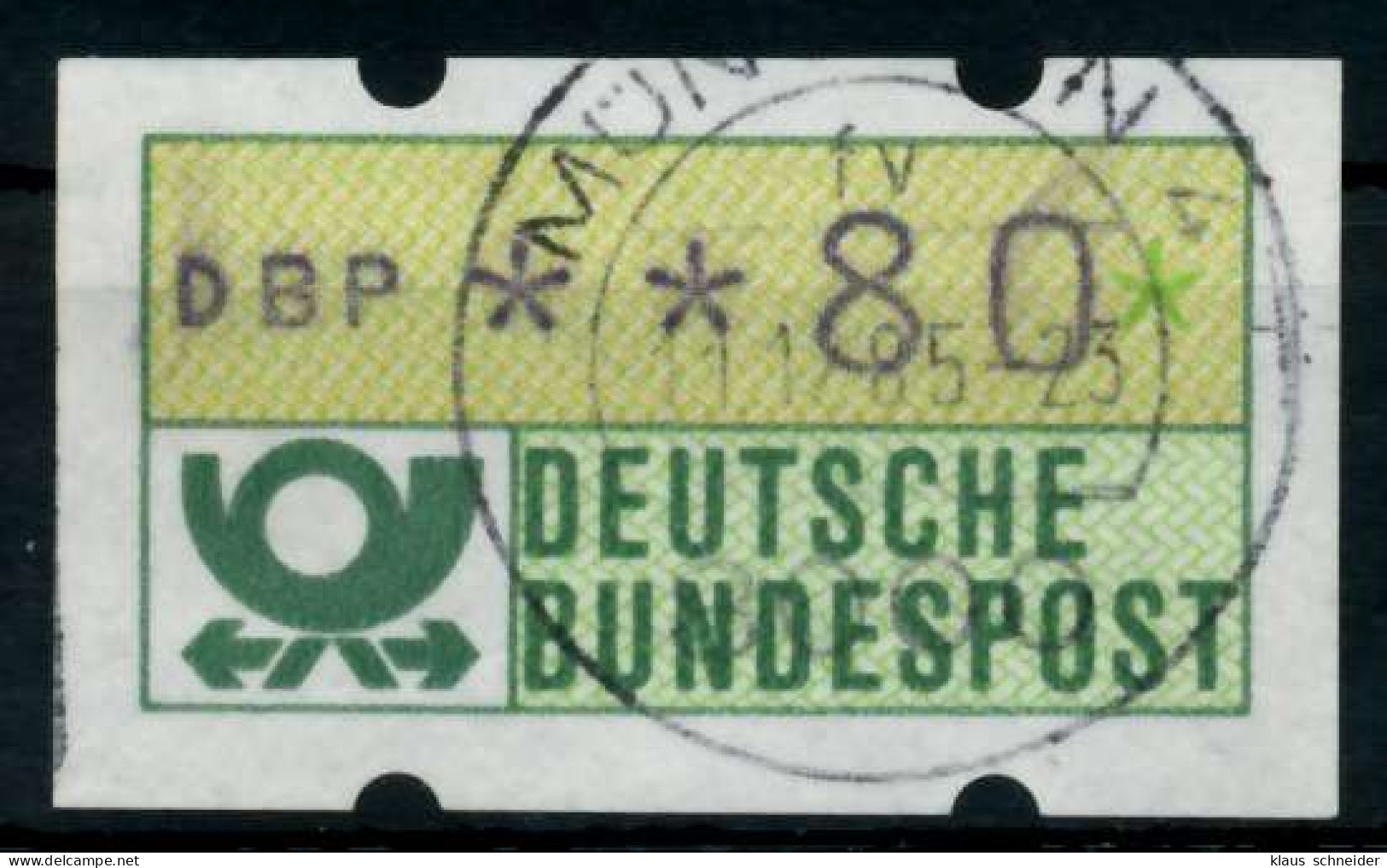 BRD ATM 1981 Nr 1-1-080 Gestempelt X97034E - Automaatzegels [ATM]