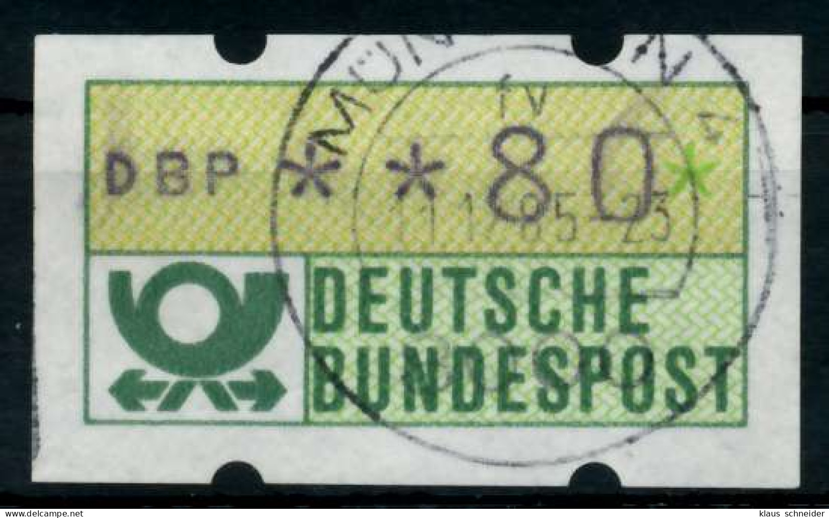 BRD ATM 1981 Nr 1-1-080 Gestempelt X97034E - Timbres De Distributeurs [ATM]