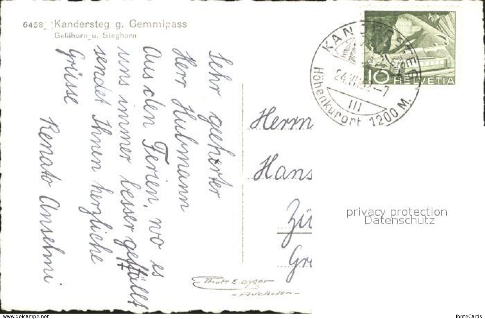 11737447 Kandersteg BE Gemmipass Sieghorn Kandersteg - Other & Unclassified