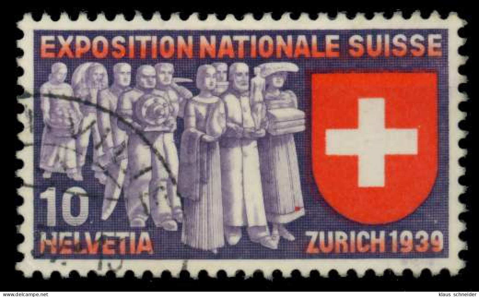 SCHWEIZ 1939 Nr 338IV Gestempelt X6C6D9E - Used Stamps