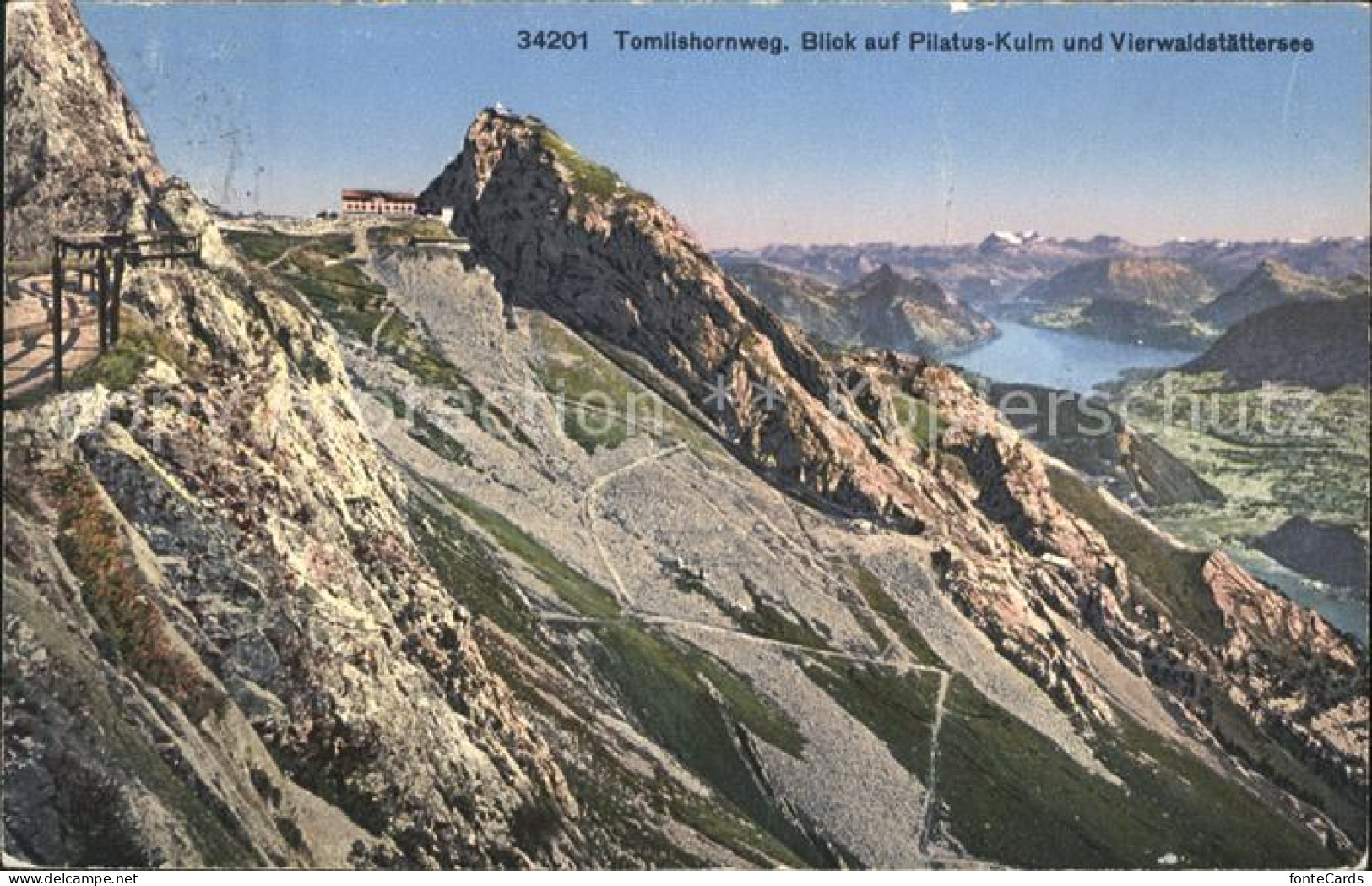 11737277 Pilatus Kulm Tomlishornweg Mit Vierwaldstaettersee Und Alpen Pilatus  - Other & Unclassified