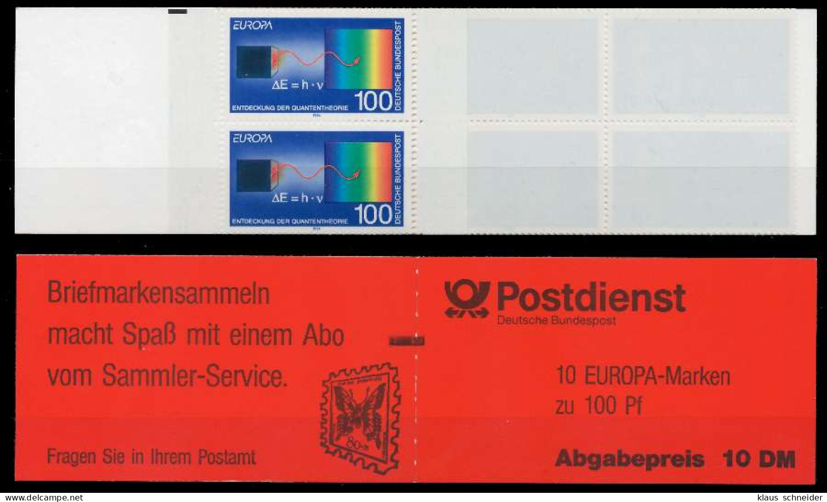 BRD BUND MARKENHEFTCHEN Nr MH 30mZ Postfrisch S5A7AFA - Altri & Non Classificati