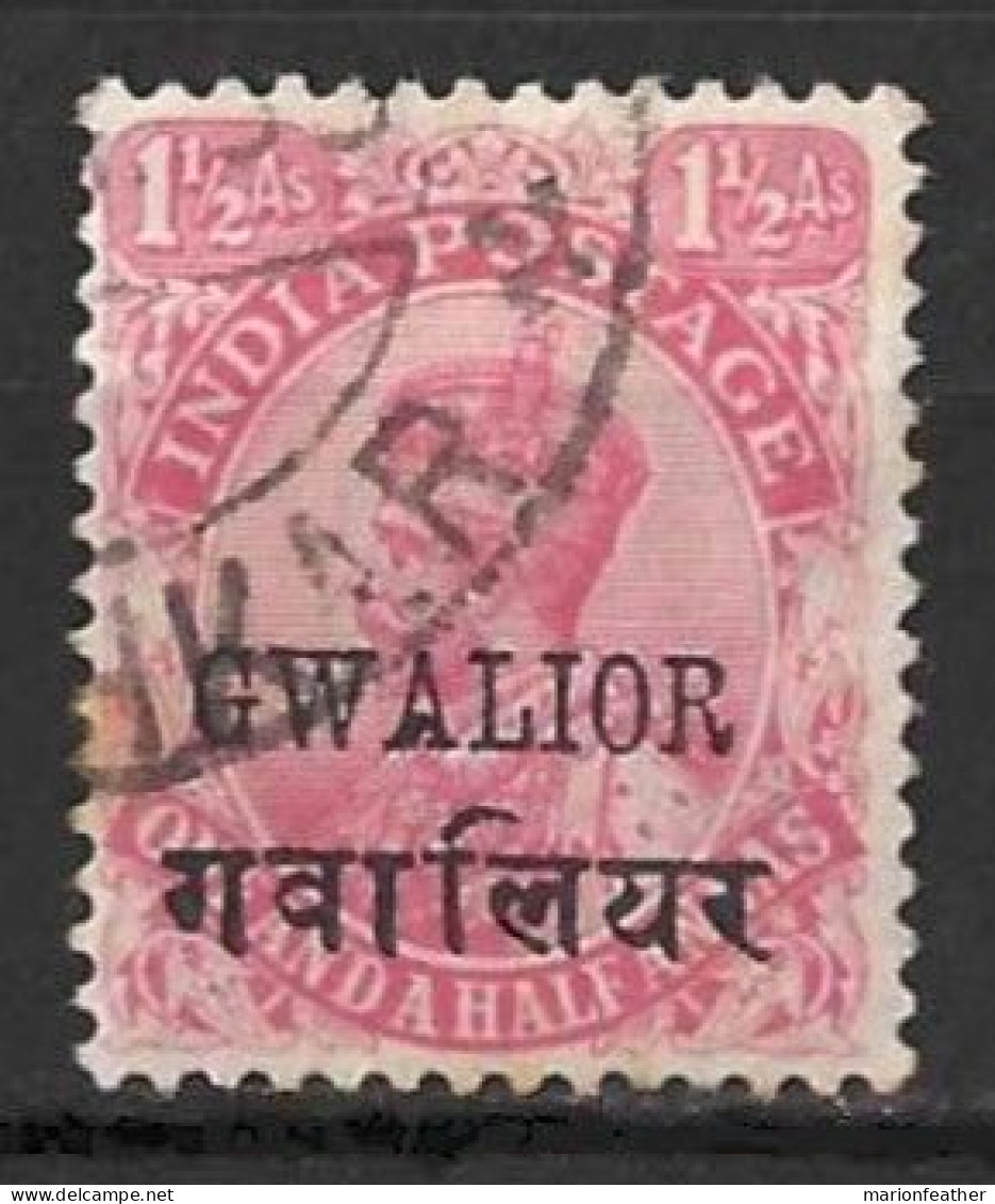 INDIA..." GWALIOR.."....KING GEORGE V...(1910-36..)............SG82......CDS......VFU... - Gwalior