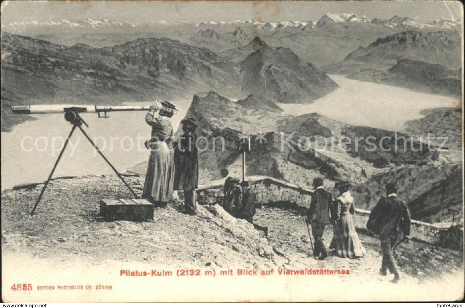 11737127 Pilatus Kulm Vierwaldstaettersee Alpen Fernrohr Pilatus  - Sonstige & Ohne Zuordnung