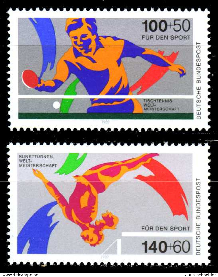 BRD 1989 Nr 1408-1409 Postfrisch S75D7C6 - Unused Stamps