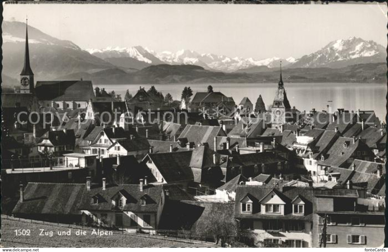 11737056 Zug ZG Mit See Und Alpen Zug - Autres & Non Classés