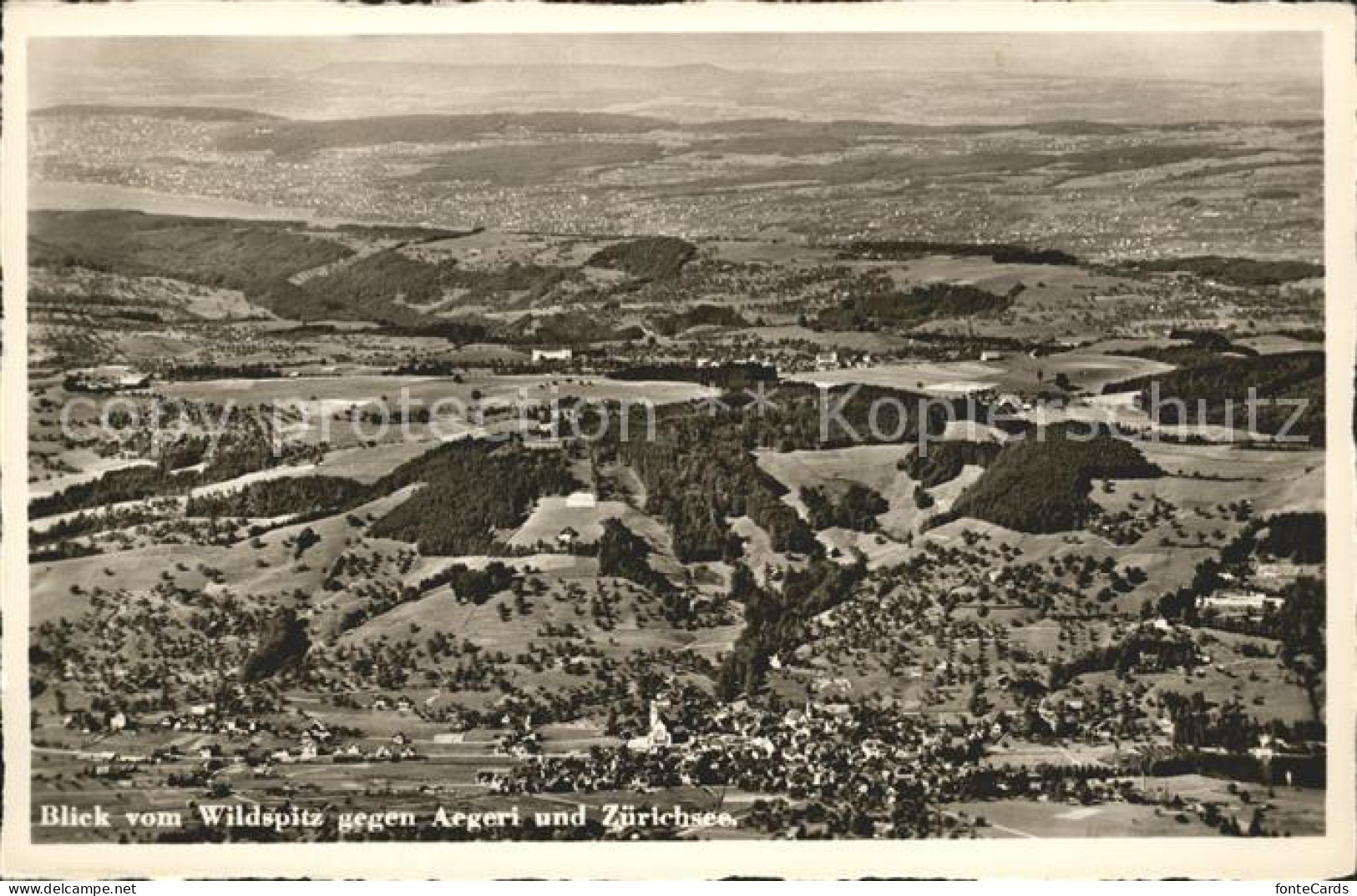 11737047 Aegerisee Aegerisee Unteraegeri Unter-Aegeri ZG Blick Vom Wildspitz Mit - Sonstige & Ohne Zuordnung