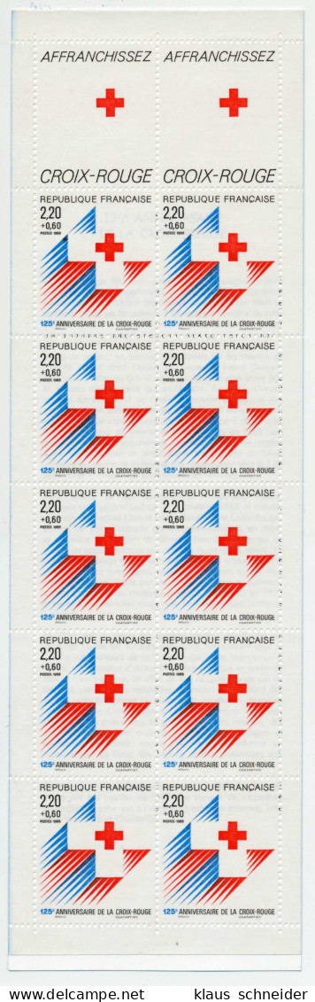 FRANKREICH MARKENHEFTCHEN Nr MH14 2692C Postfrisch MH S01A7AA - Red Cross