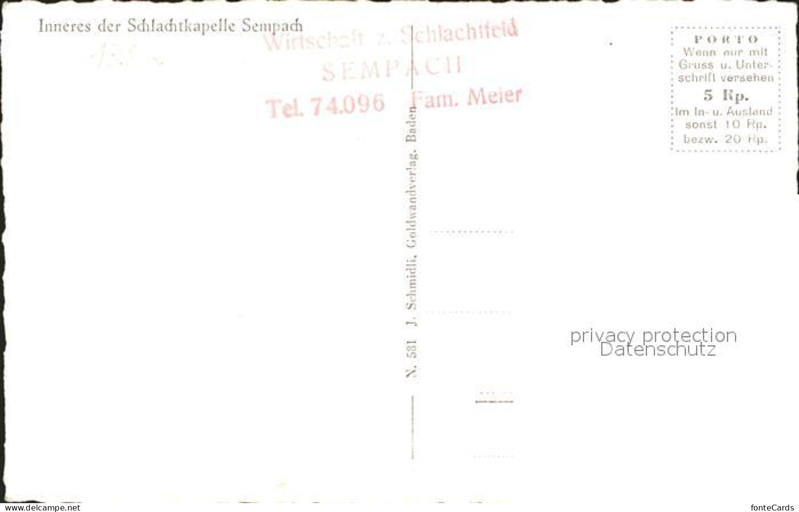 11737017 Sempach LU Schlachtkapelle Innen Sempach - Sonstige & Ohne Zuordnung