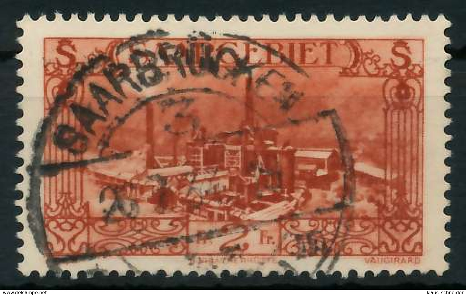 SAARGEBIET 1926 Nr 119 Zentrisch Gestempelt X893EF2 - Used Stamps