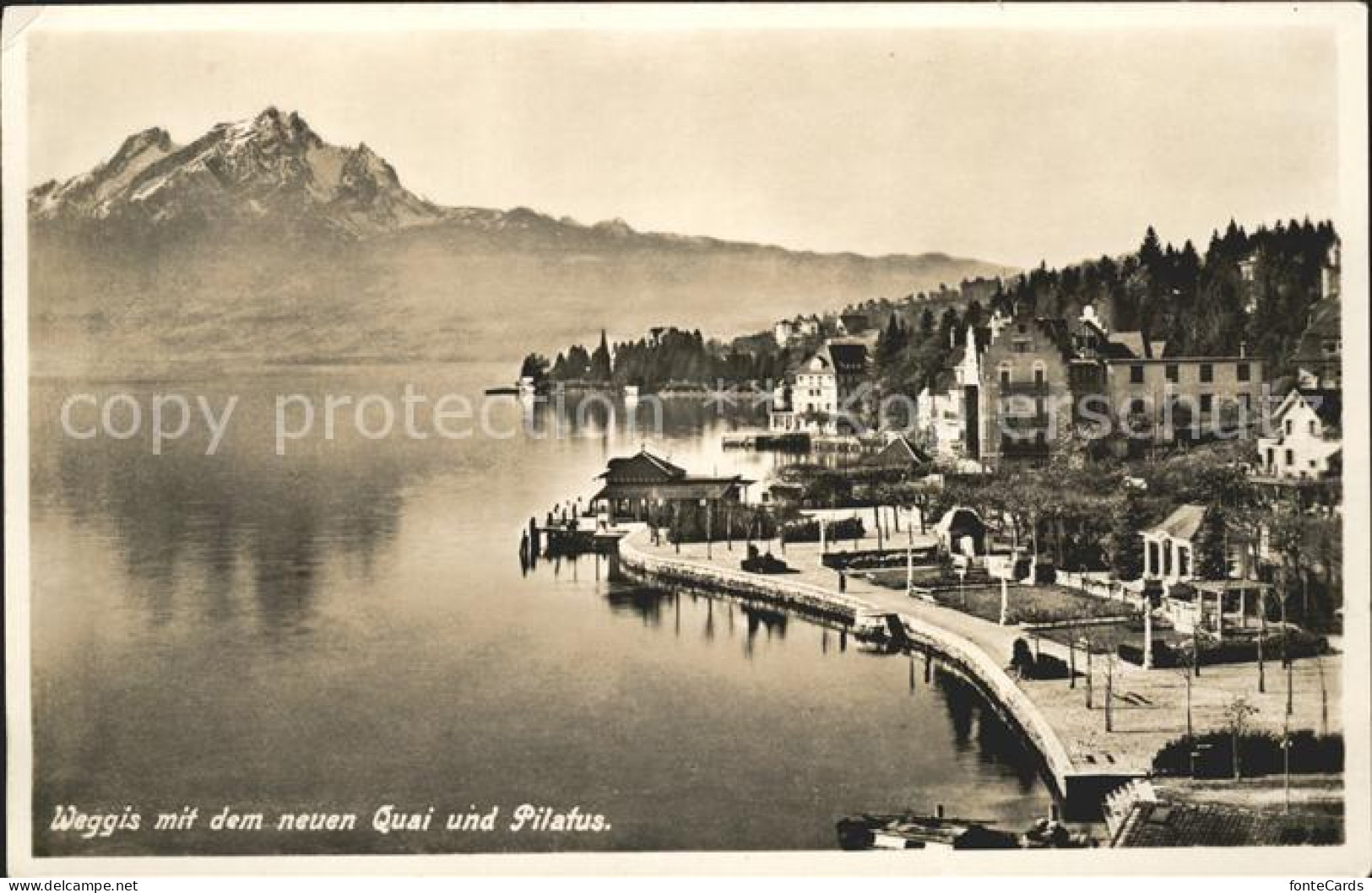 11736936 Weggis Vierwaldstaettersee Vierwaldstaettersee Und Pilatus Quai Weggis - Sonstige & Ohne Zuordnung