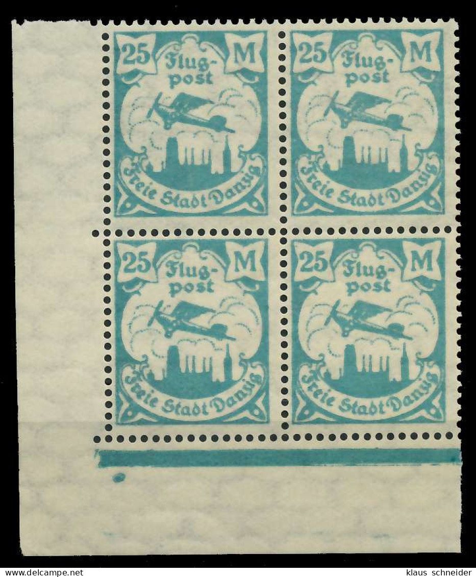 DANZIG 1923 Nr 133Y Postfrisch ECKE-ULI X89C8D6 - Neufs