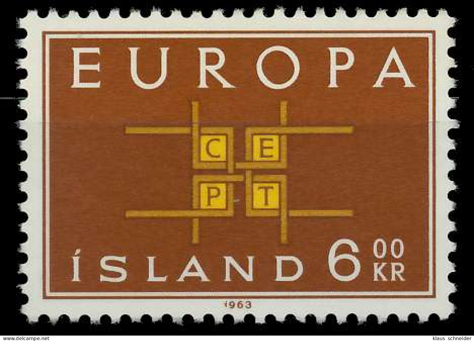 ISLAND 1963 Nr 373 Postfrisch SA31696 - Unused Stamps