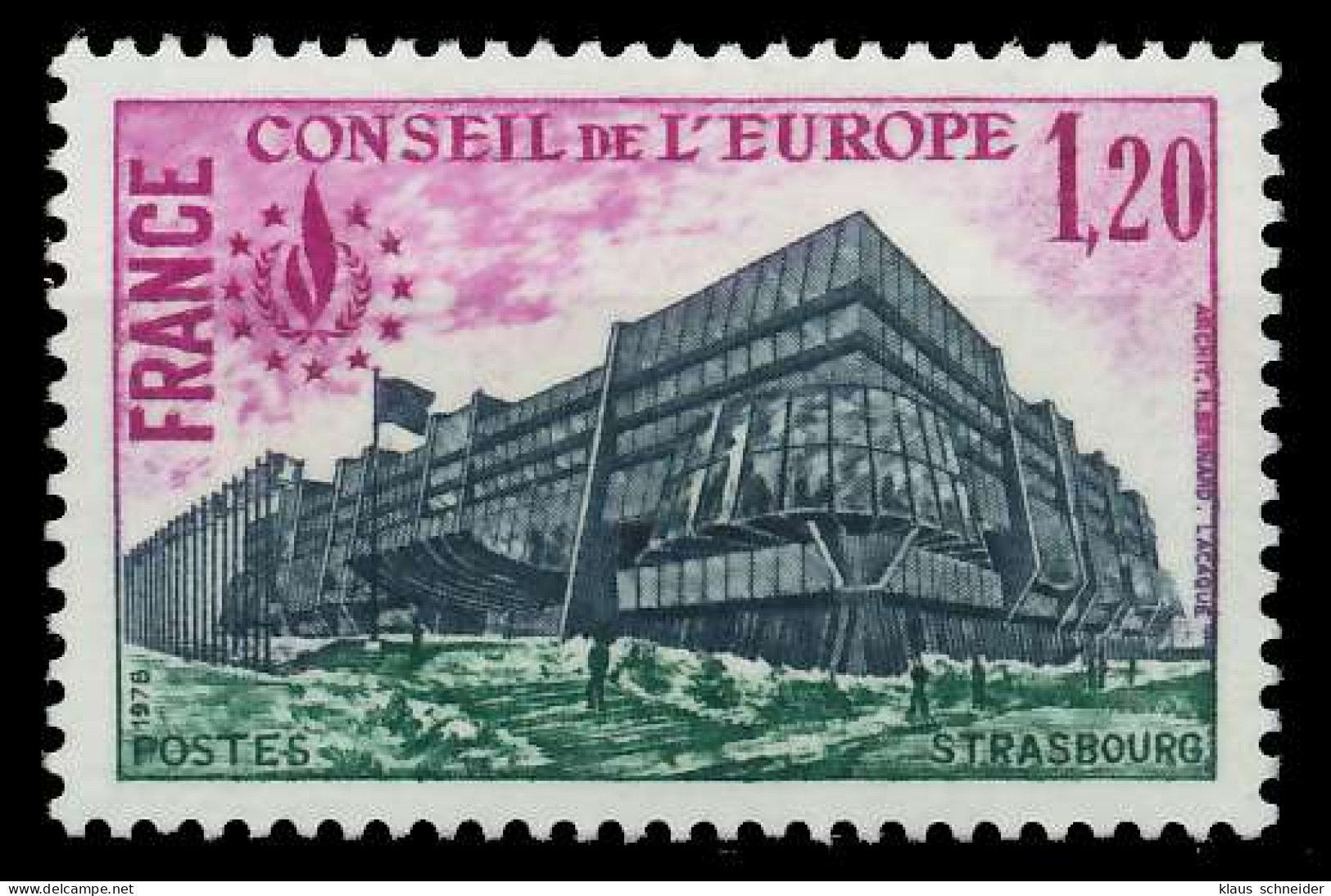 FRANKREICH DIENSTMARKEN EUROPARAT Nr 23 Postfrisch SADFD5A - Mint/Hinged
