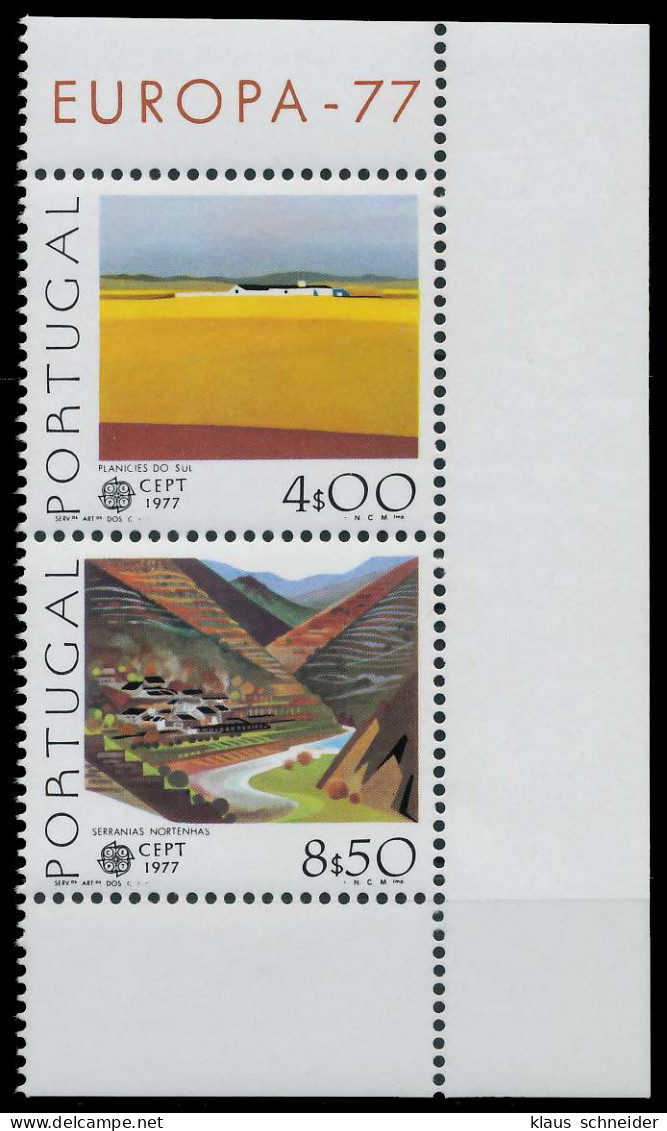 PORTUGAL 1977 Nr 1360x Und 1361x Postfrisch SENKR PAAR EC X0717AA - Unused Stamps