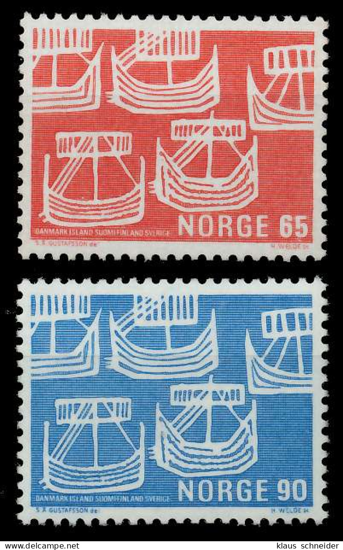 NORWEGEN 1969 Nr 579-580 Postfrisch SB04282 - Unused Stamps