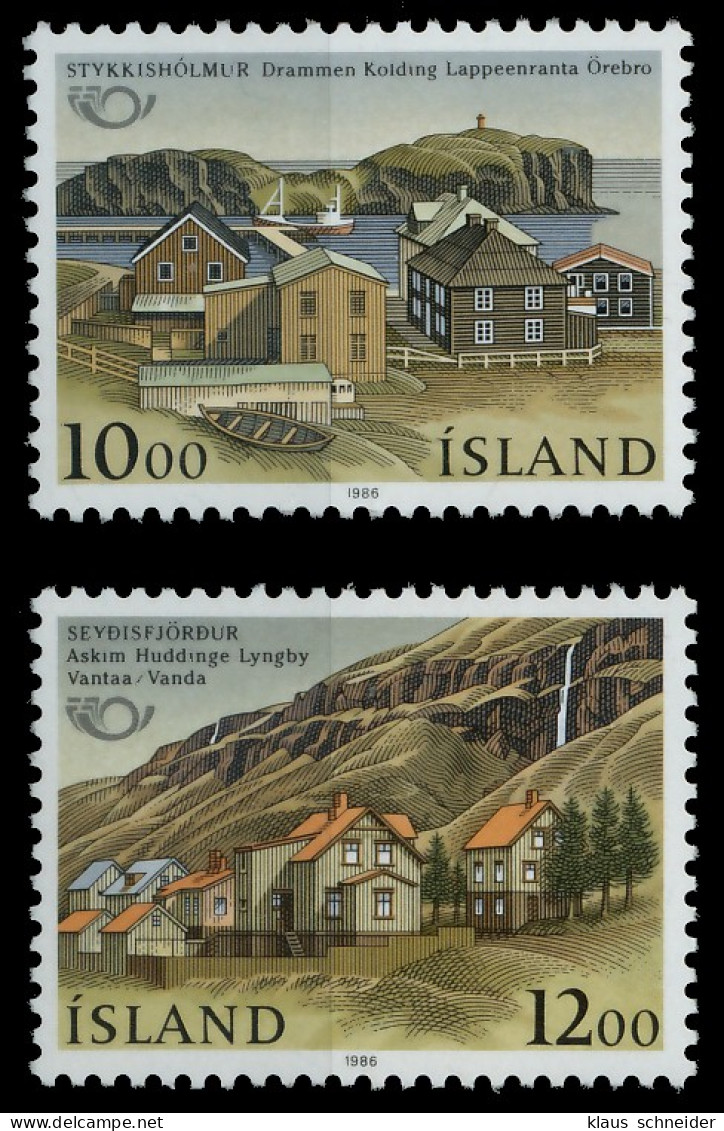 ISLAND 1986 Nr 650-651 Postfrisch SB048EE - Unused Stamps