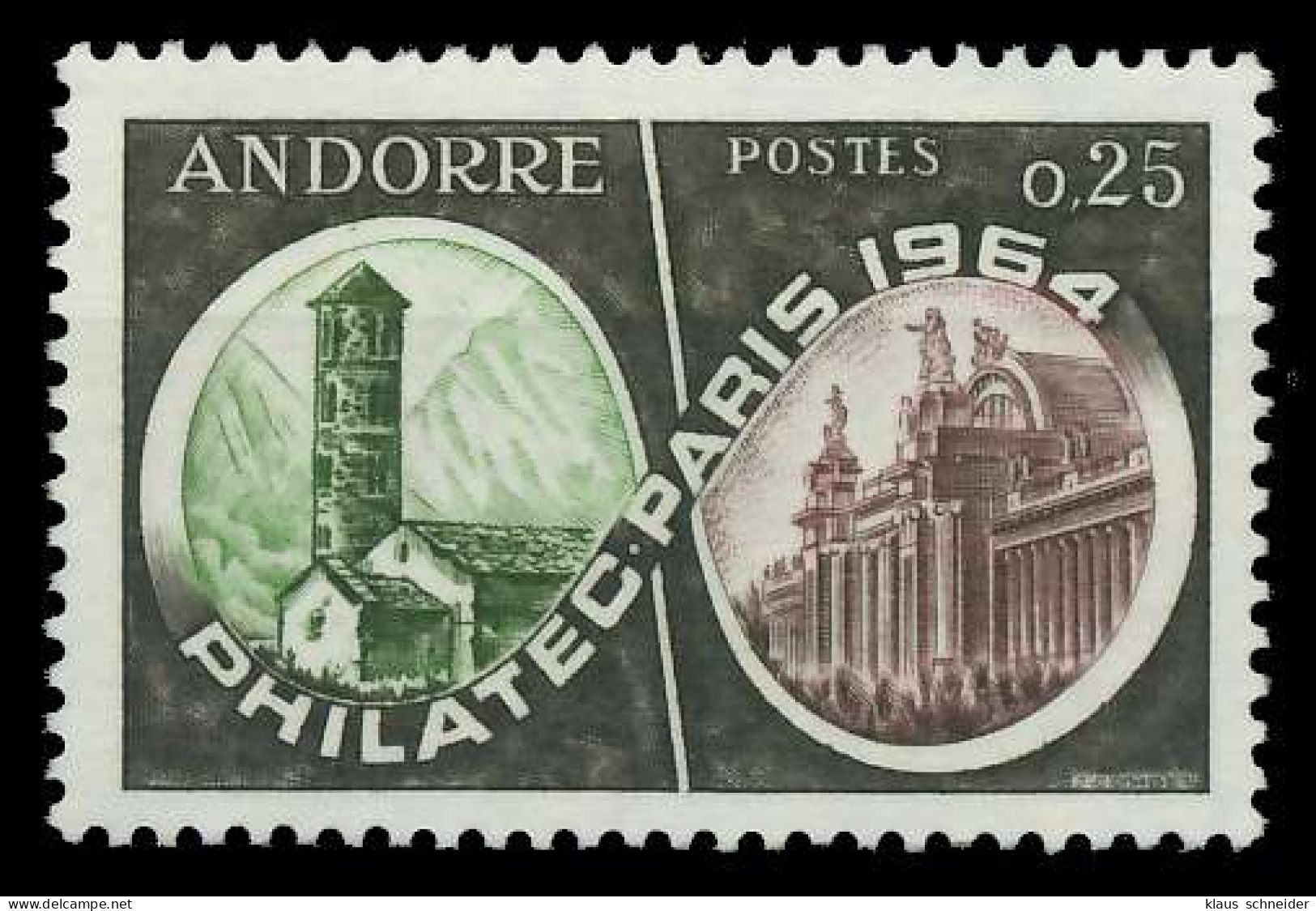 ANDORRA (FRANZ. POST) 1964 Nr 182 Postfrisch X0845BA - Ongebruikt