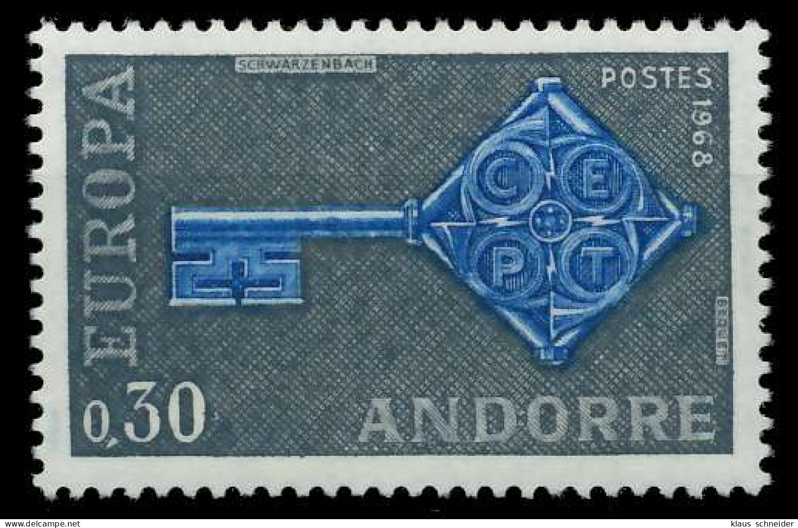 ANDORRA (FRANZ. POST) 1968 Nr 208 Postfrisch SB0EF3A - Ungebraucht