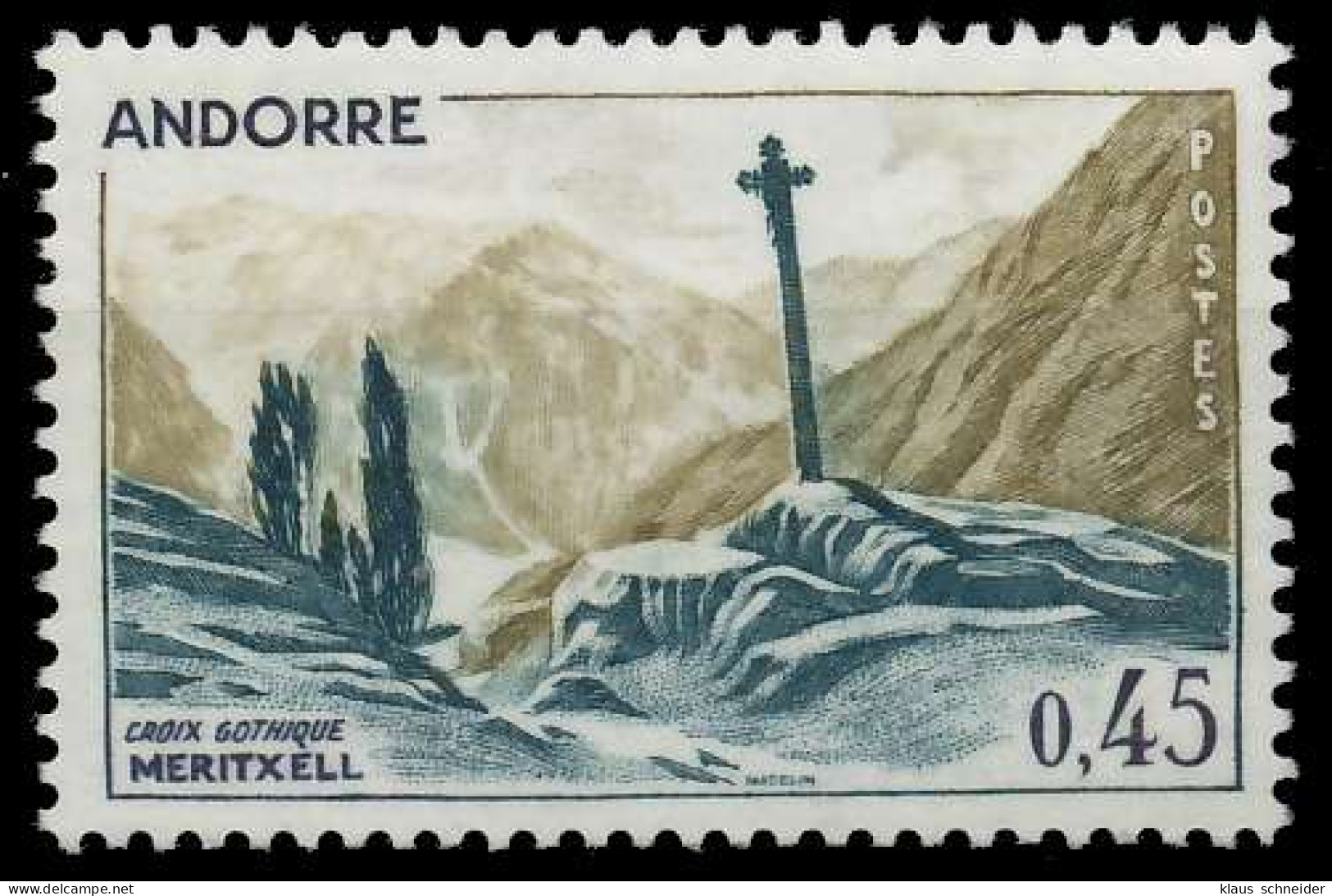 ANDORRA (FRANZ. POST) 1970 Nr 224 Postfrisch SB0F00A - Ungebraucht