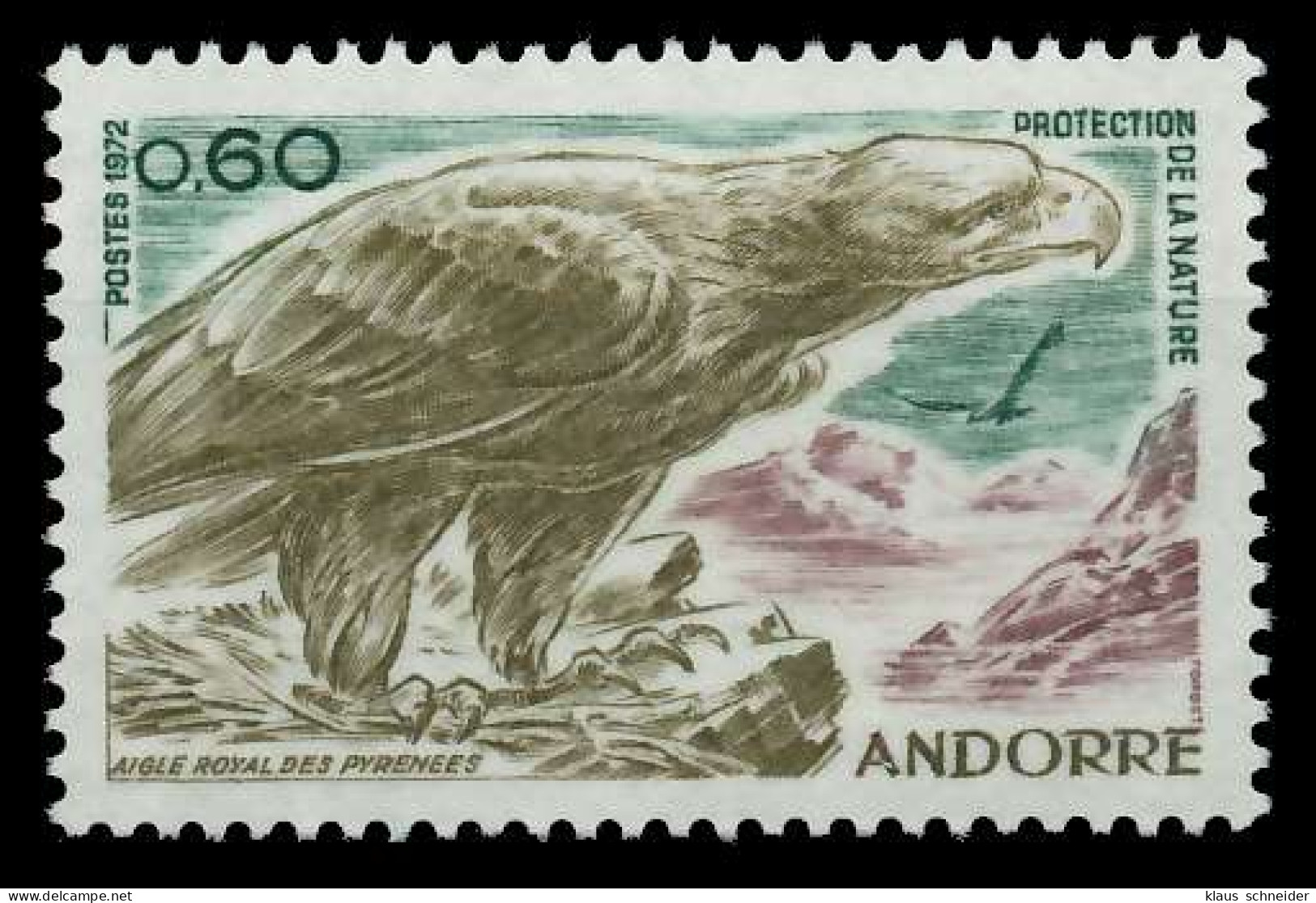 ANDORRA (FRANZ. POST) 1972 Nr 240 Postfrisch SB14856 - Nuovi