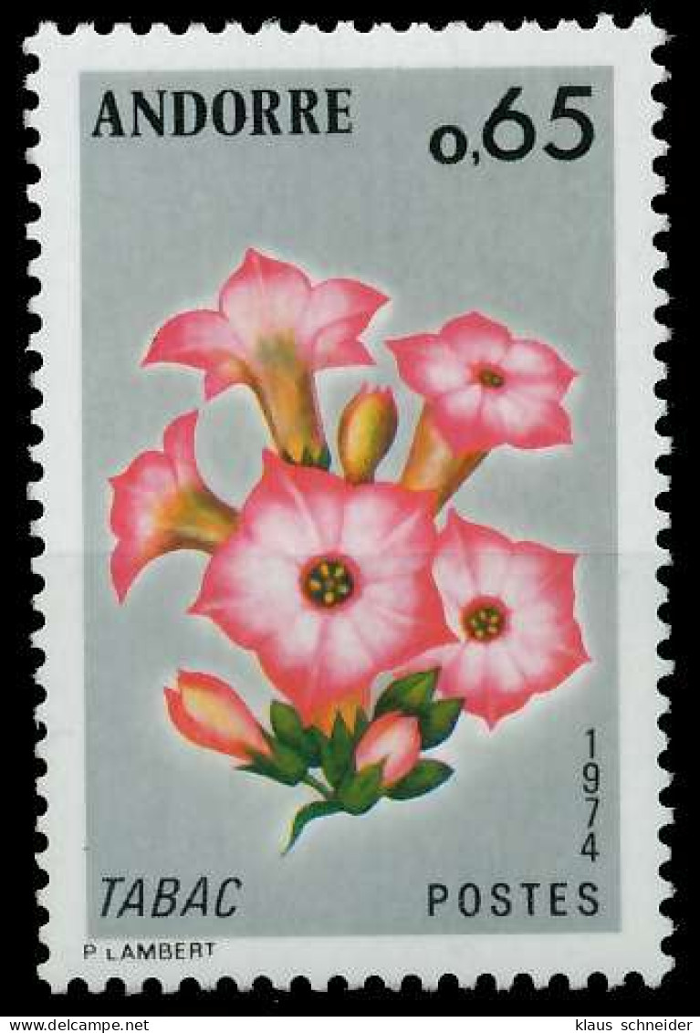 ANDORRA (FRANZ. POST) 1974 Nr 256 Postfrisch X0891B6 - Unused Stamps