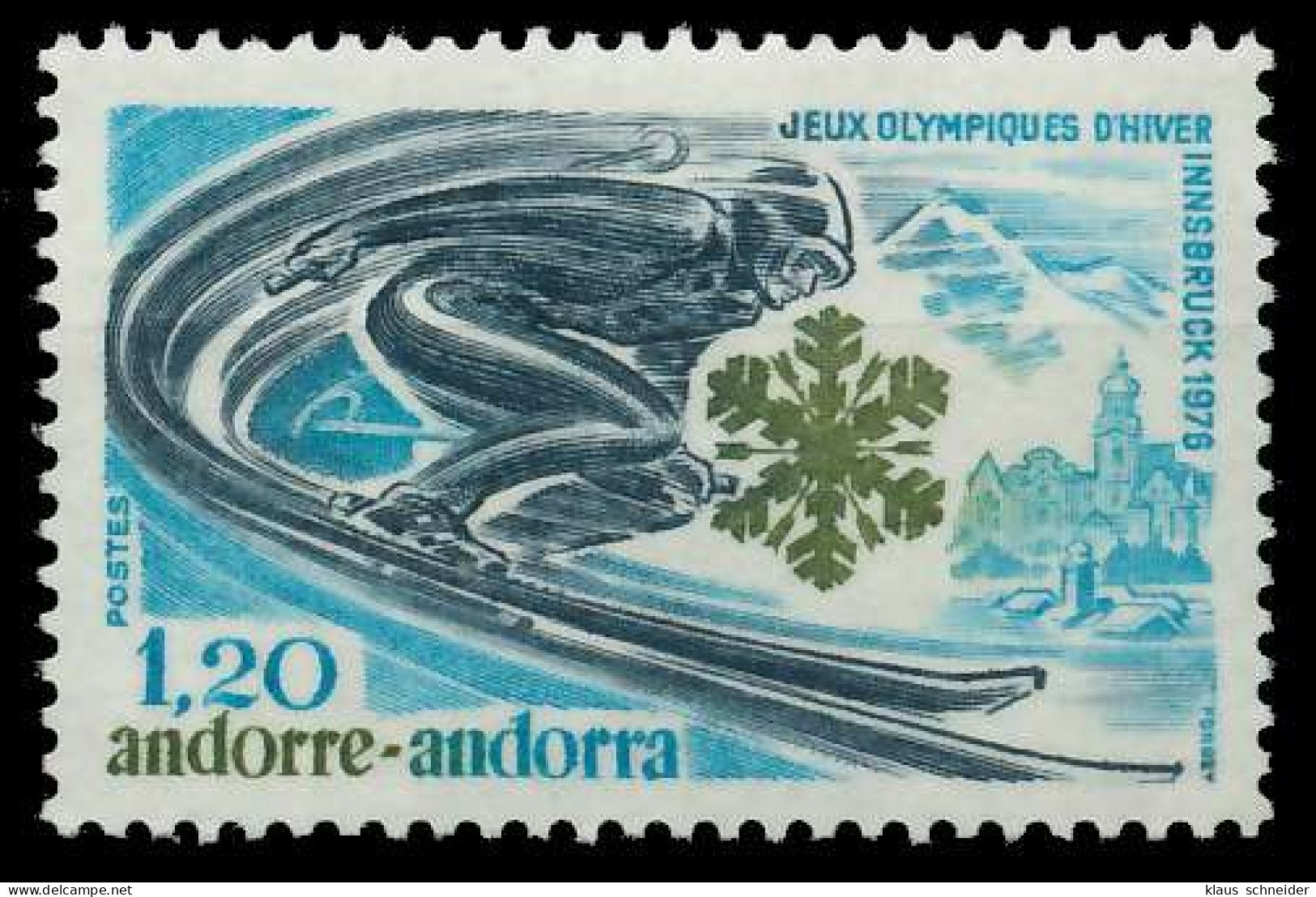 ANDORRA (FRANZ. POST) 1976 Nr 272 Postfrisch SB14A12 - Unused Stamps