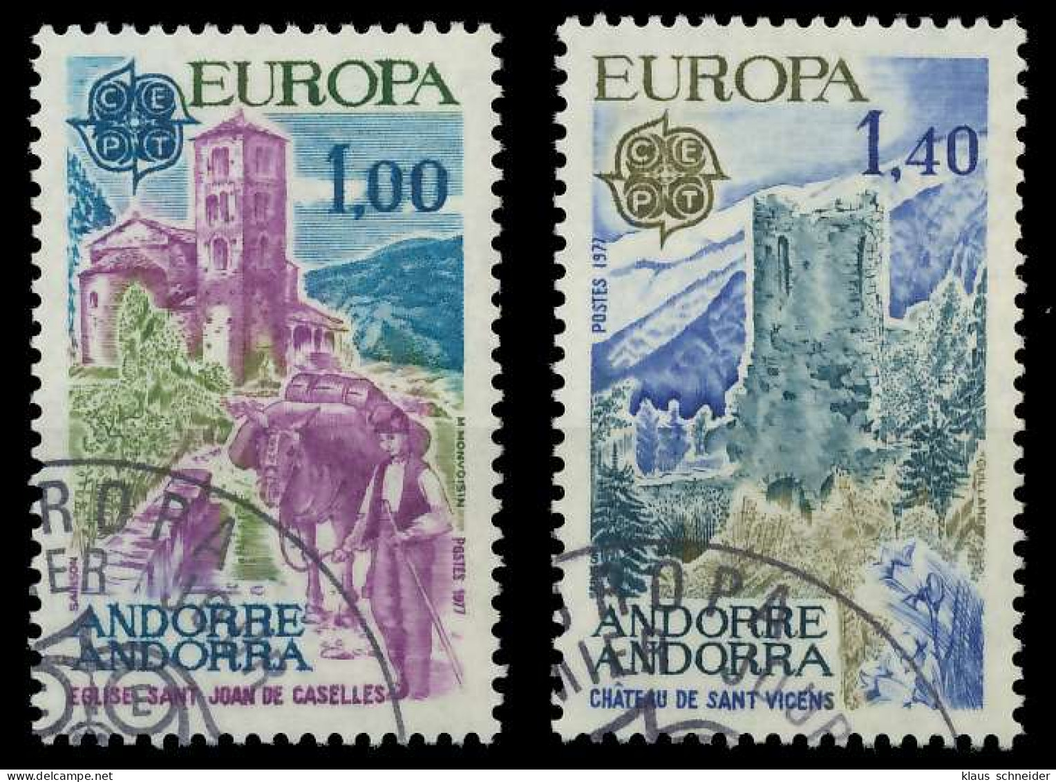 ANDORRA (FRANZ. POST) 1977 Nr 282-283 Gestempelt X08936A - Used Stamps