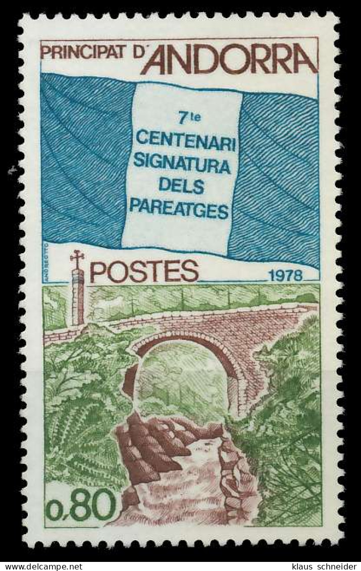 ANDORRA (FRANZ. POST) 1978 Nr 289 Postfrisch SB14B0A - Unused Stamps