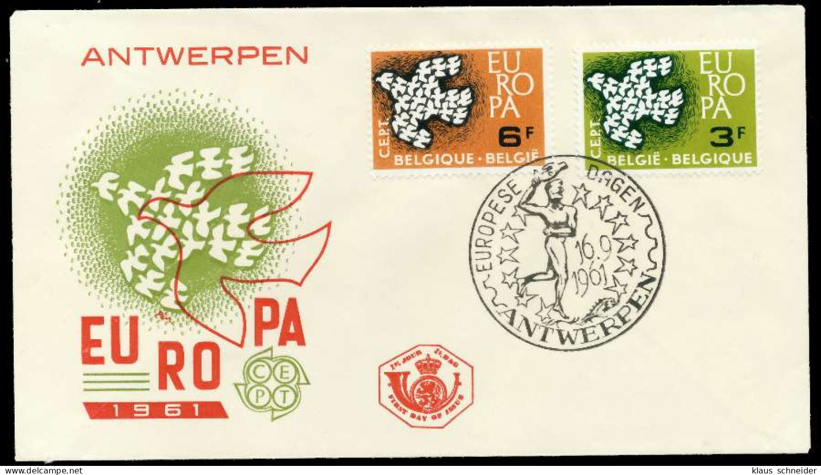 BELGIEN 1961 Nr 1253-1254 BRIEF FDC X0894FE - Lettres & Documents