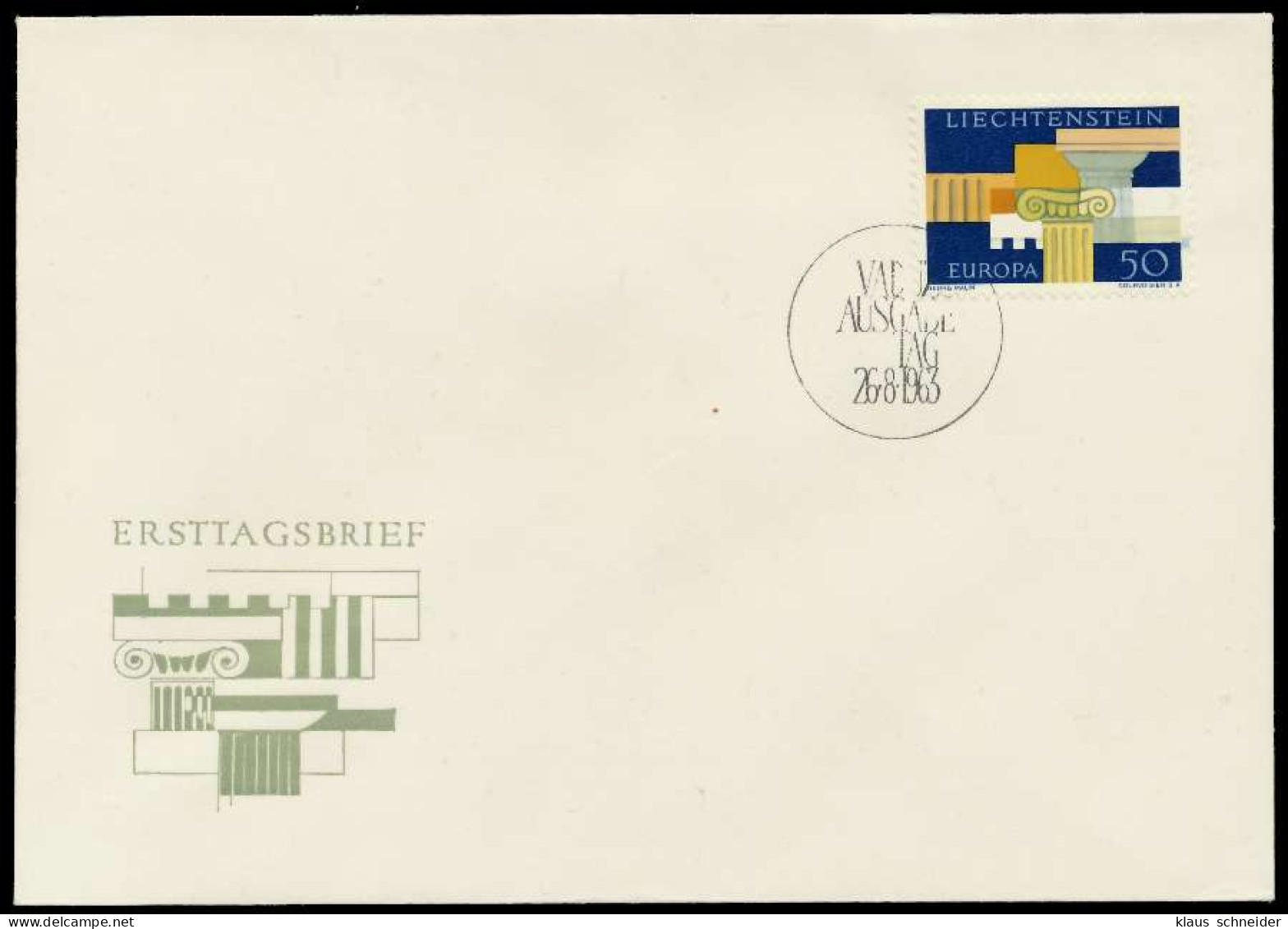 LIECHTENSTEIN 1963 Nr 431 BRIEF FDC X0895B2 - Brieven En Documenten