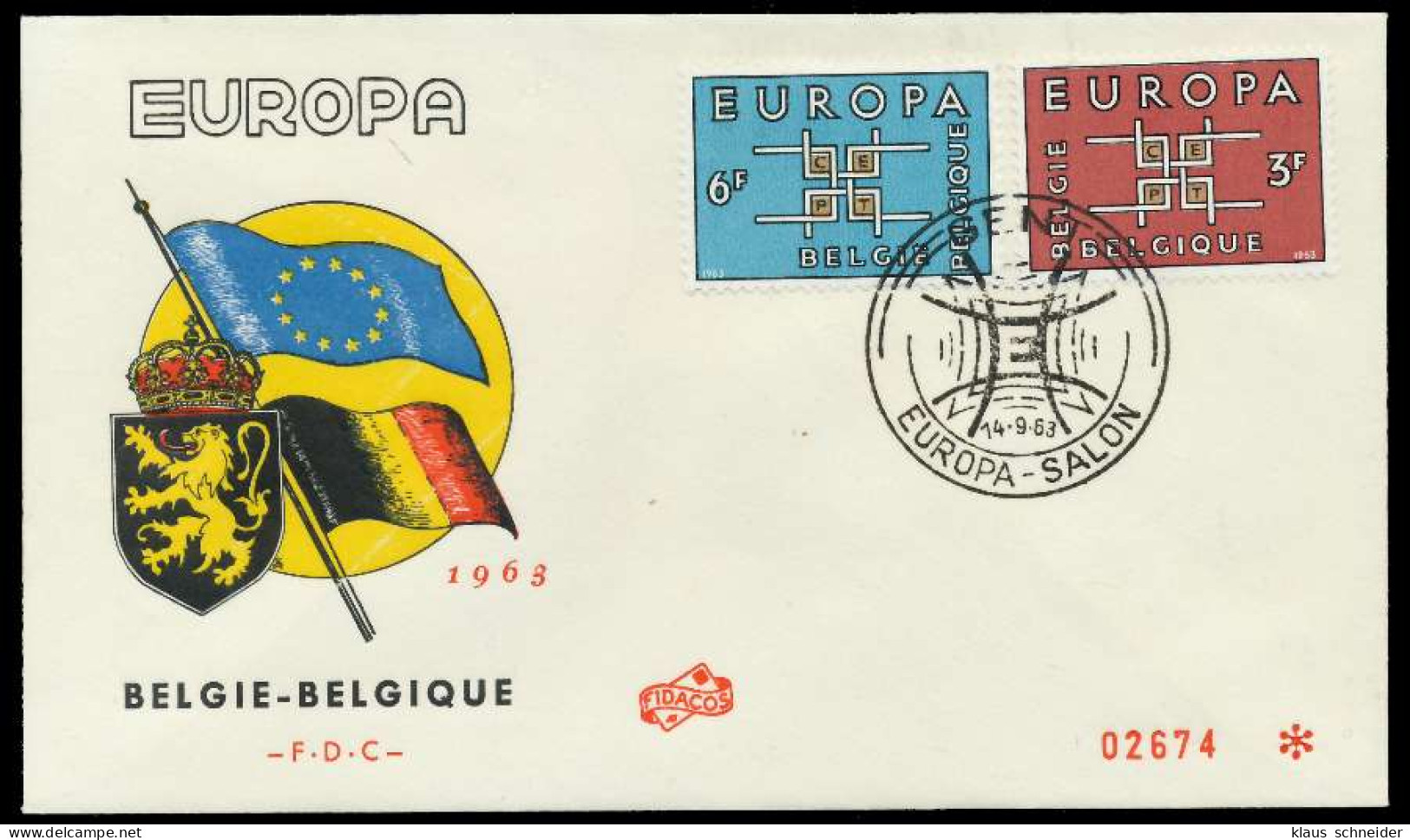 BELGIEN 1963 Nr 1320-1321 BRIEF FDC X08959A - Covers & Documents