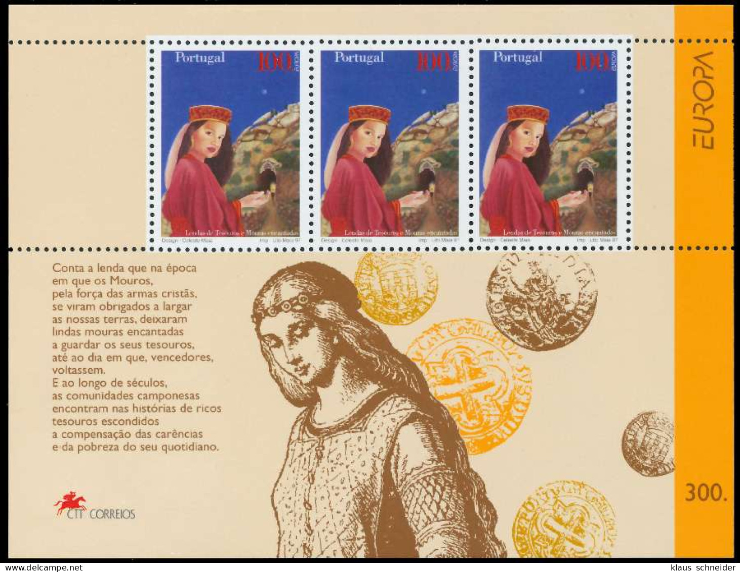 PORTUGAL Block 124 Postfrisch X0B268A - Blocks & Sheetlets