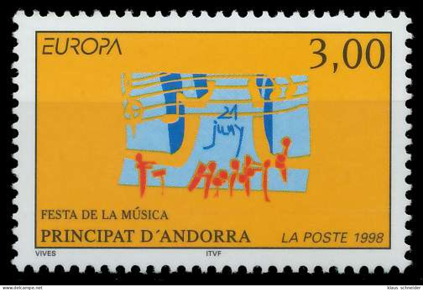 ANDORRA (FRANZ. POST) 1998 Nr 525 Postfrisch X0B4A0A - Ungebraucht