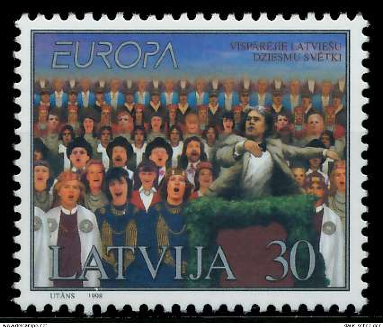 LETTLAND 1998 Nr 476 Postfrisch X0B4A96 - Latvia