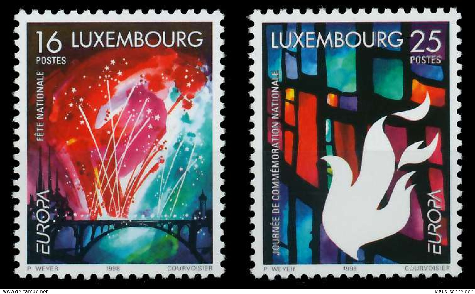 LUXEMBURG 1998 Nr 1451-1452 Postfrisch X0B4AAA - Ungebraucht