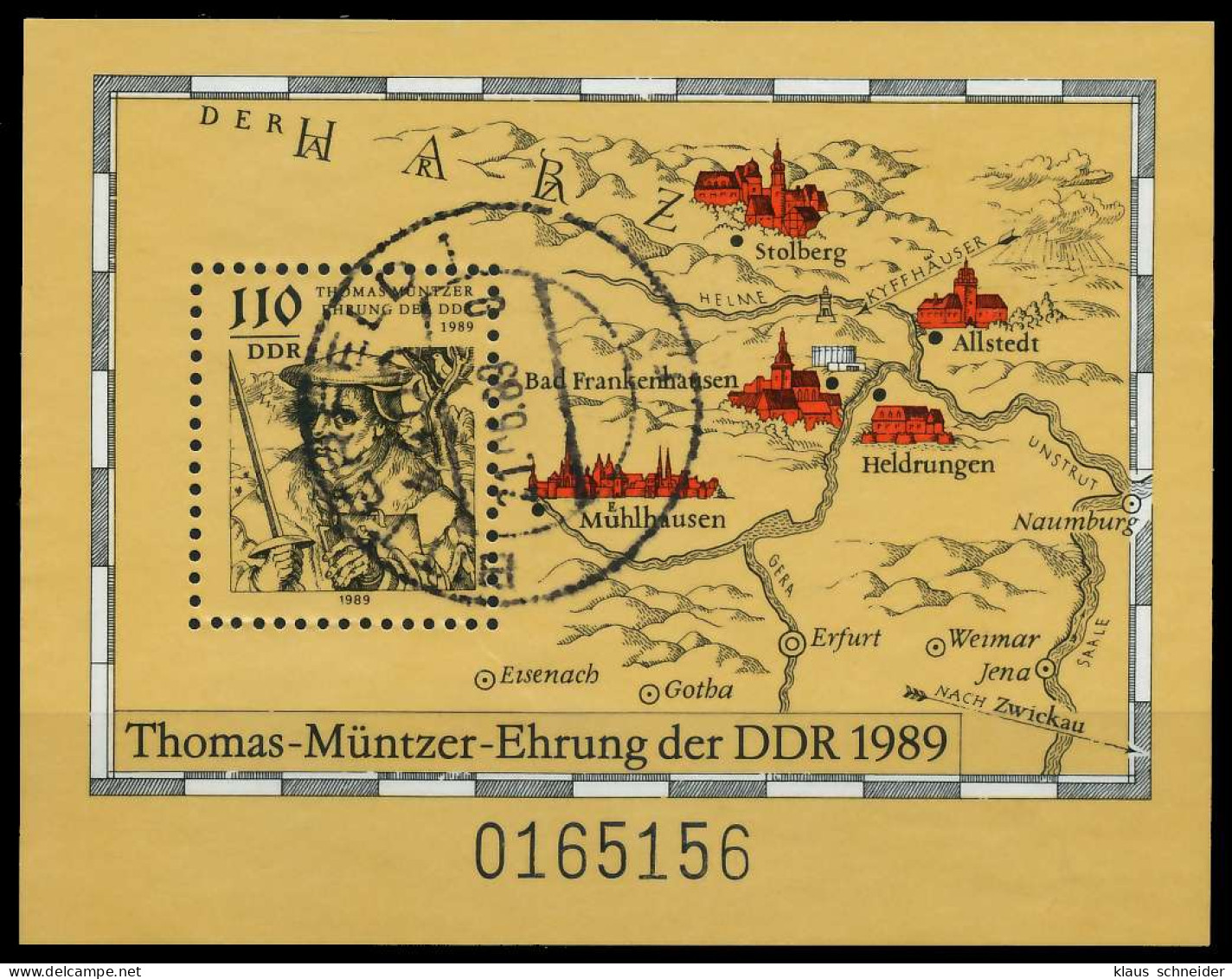 DDR BLOCK KLEINBOGEN Block 97 Zentrisch Gestempelt X0B4E4E - Autres & Non Classés