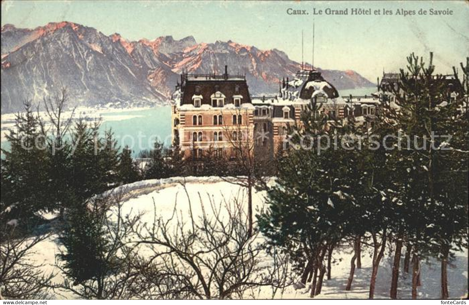 11731957 Caux VD Le Grand Hotel Et Les Alpes De Savoie Caux - Otros & Sin Clasificación
