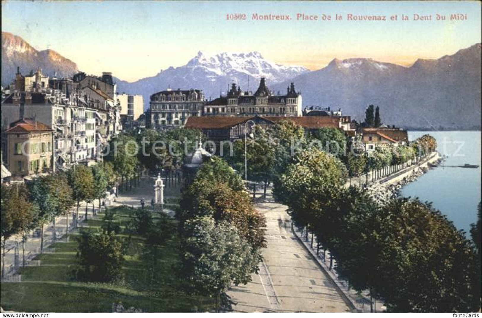 11731767 Montreux VD Place De La Rouvenaz Et La Dent Du Midi Montreux - Other & Unclassified