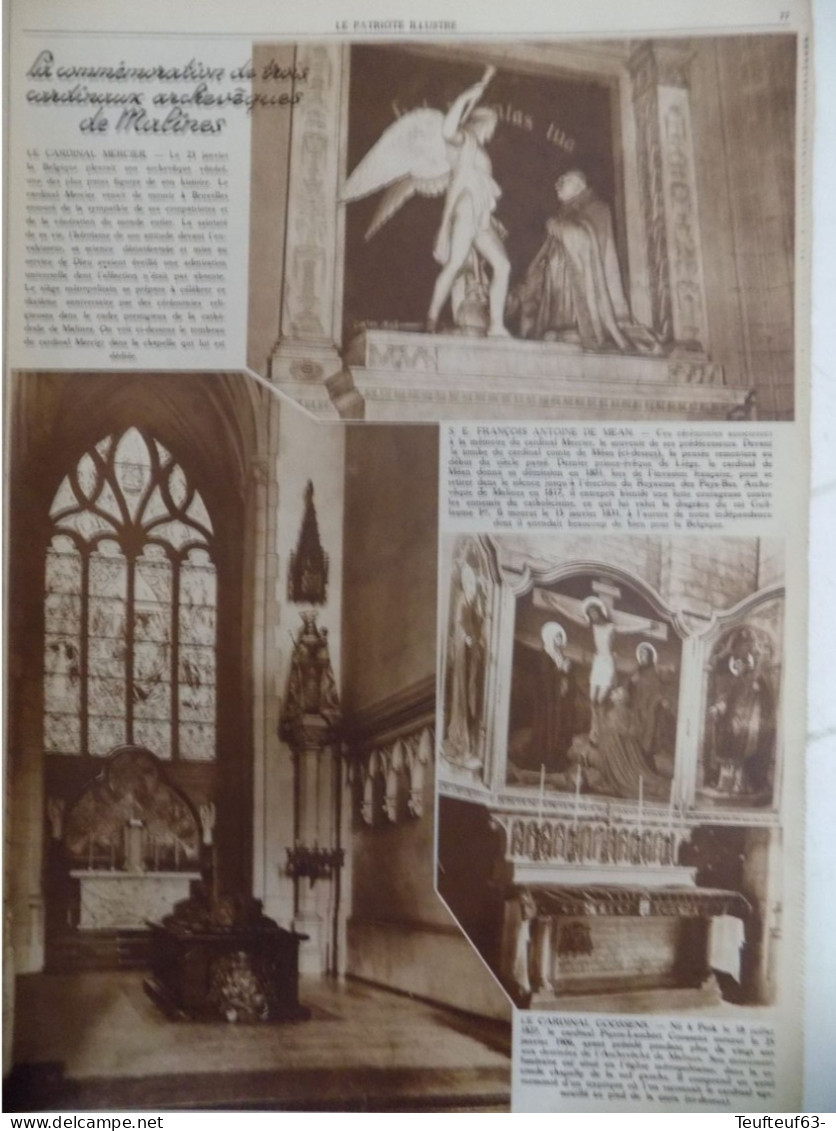 Le Patriote Illustré N° 3/1936 Chasse à L'éléphant - Saint-Agnan - Malines - Belle Pub Chocolat Côte D'or.. - 1900 - 1949