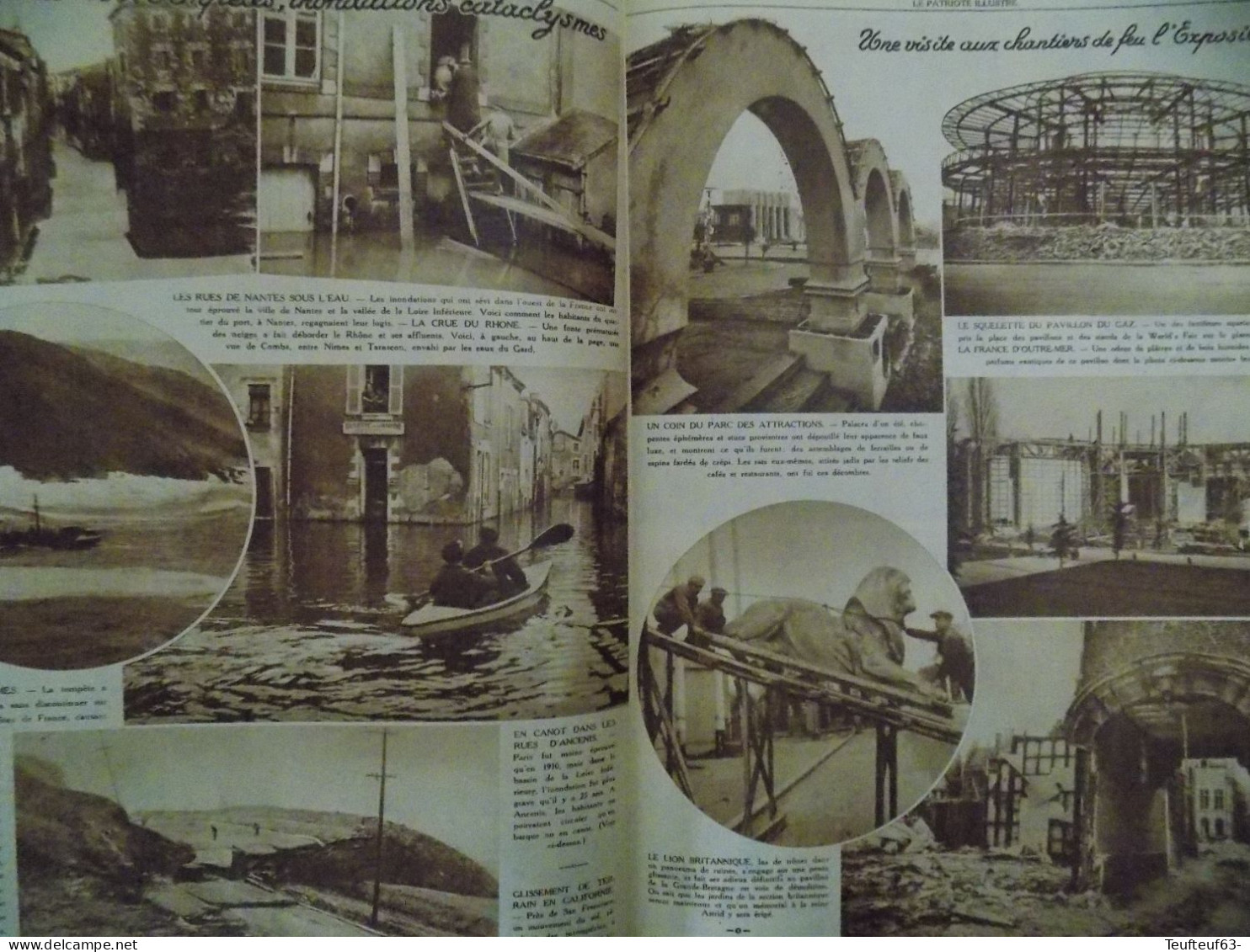 Le Patriote Illustré N° 3/1936 Chasse à L'éléphant - Saint-Agnan - Malines - Belle Pub Chocolat Côte D'or.. - 1900 - 1949