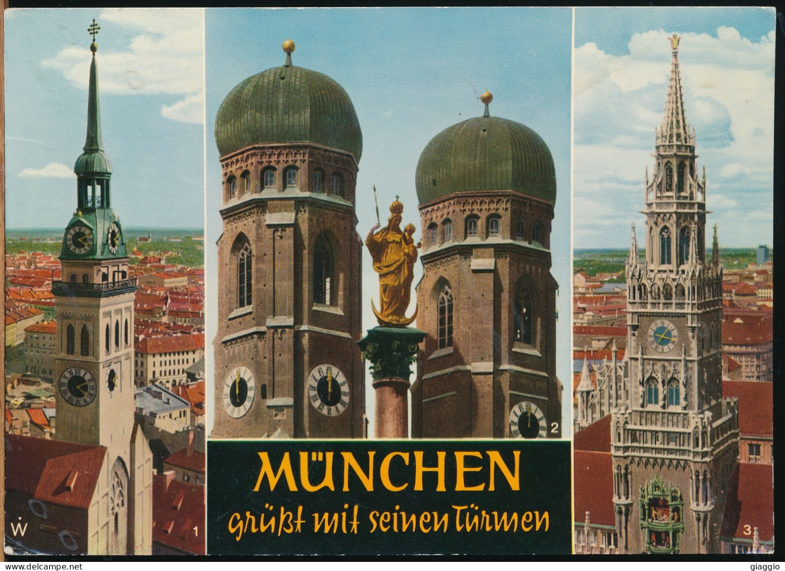 °°° 31058 - GERMANY - MUNCHEN - GRUBT MIT SEINEN TURMEN - 1969 With Stamps °°° - Muenchen