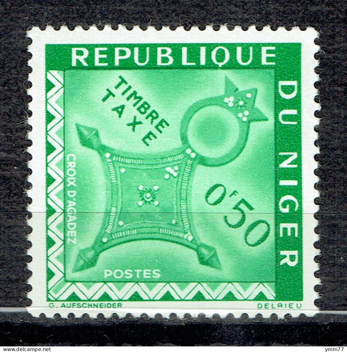 Timbre Taxe. Croix Sahariennes : Croix D'Agadès - Niger (1960-...)