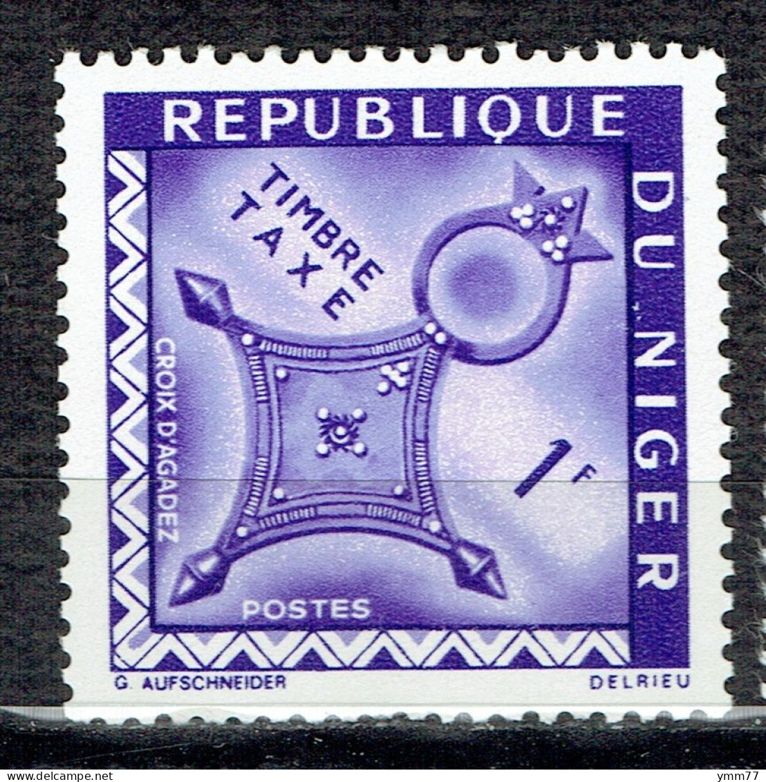 Timbre Taxe. Croix Sahariennes : Croix D'Agadès - Niger (1960-...)