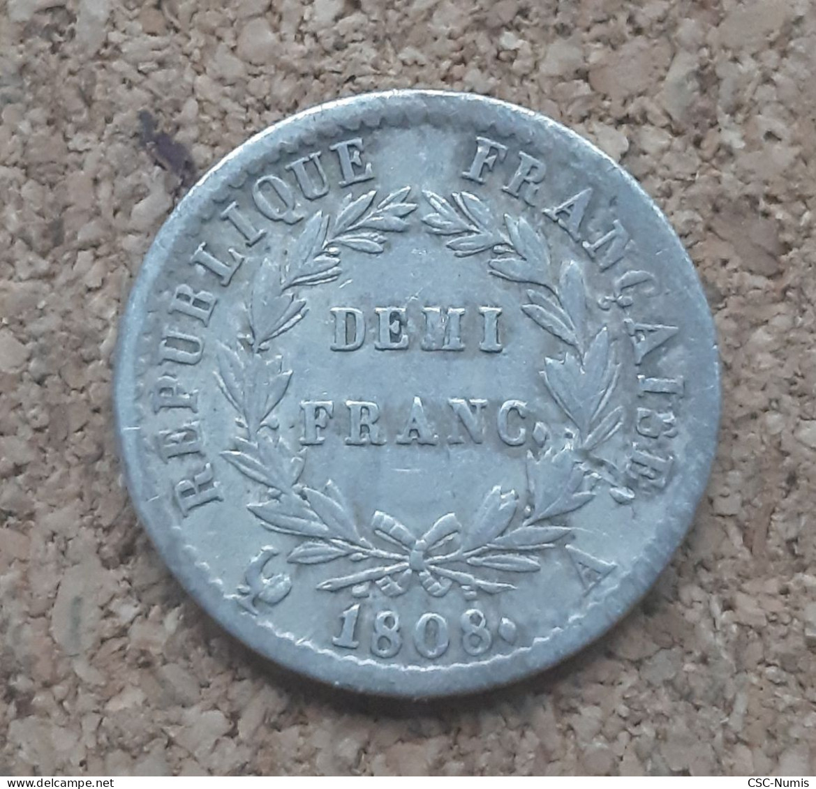 (W002) - Napoléon Ier - 1/2 Franc 1808 A - 1/2 Franc