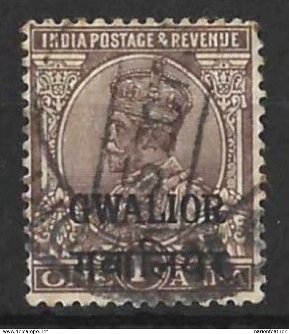 INDIA..." GWALIOR.."....KING GEORGE V..(1910-36..)......1a......SG89.....CDS.....VFU... - Gwalior