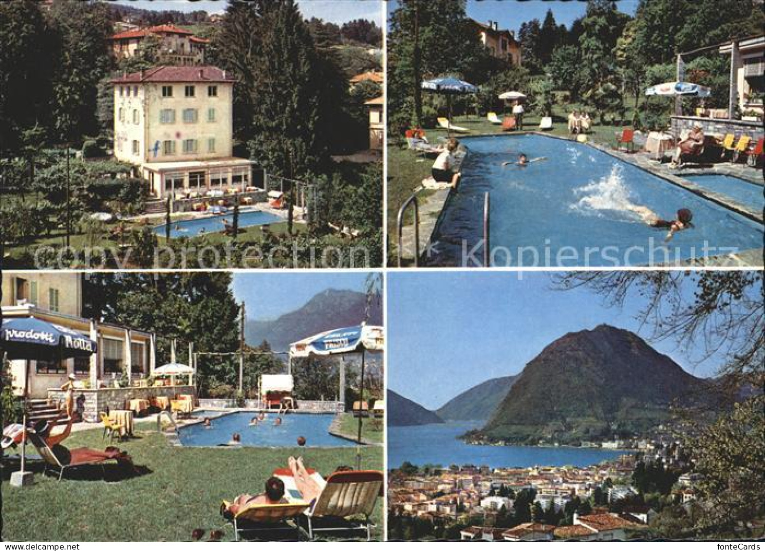 11719156 Lugano TI Pensione Selva Swimmingpool Lago Di Lugano Lugano - Sonstige & Ohne Zuordnung