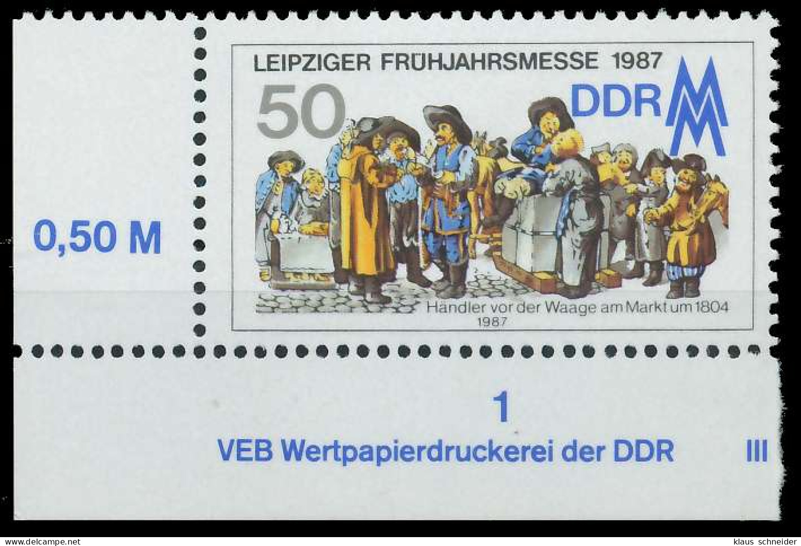 DDR 1987 Nr 3081 Postfrisch ECKE-ULI X0D2CAA - Neufs