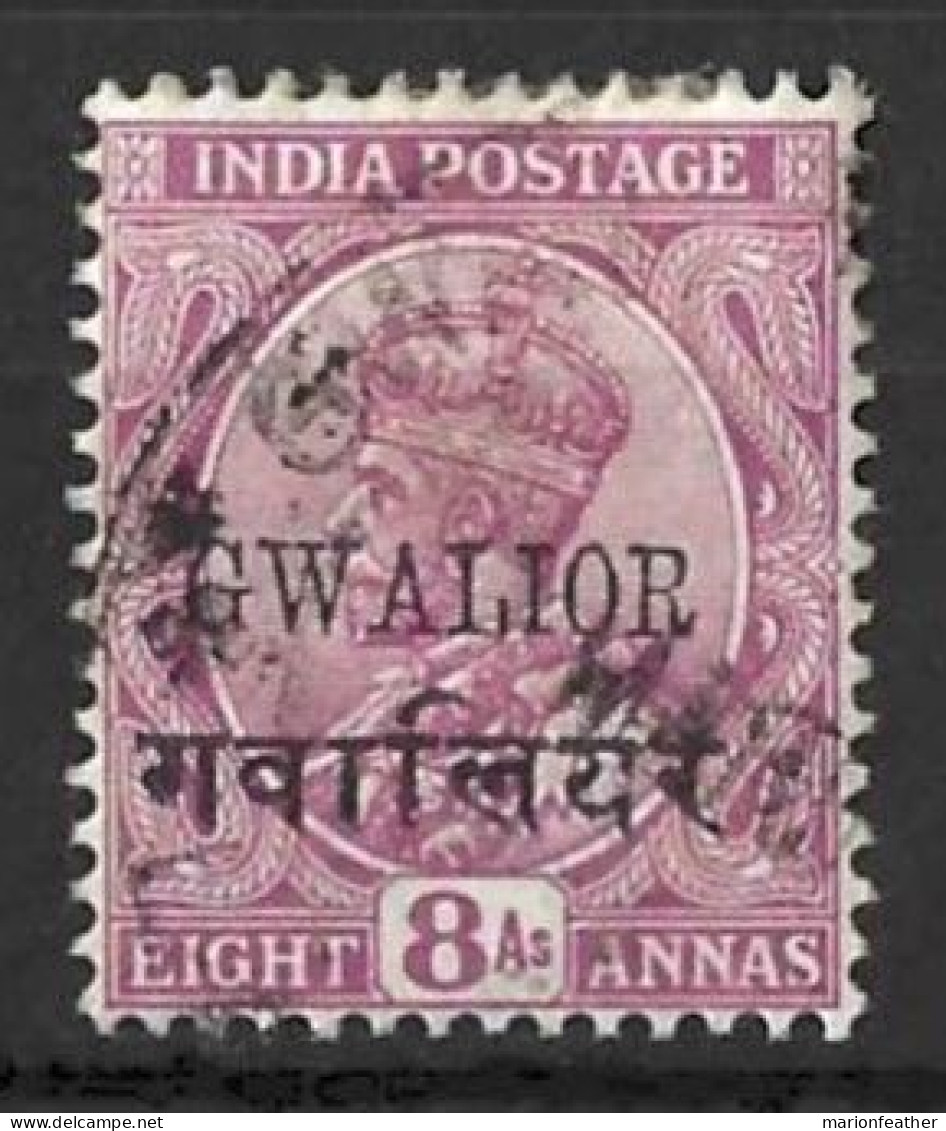 INDIA..." GWALIOR.."....KING GEORGE V..(1910-36..)......8a......SG94..........VFU... - Gwalior